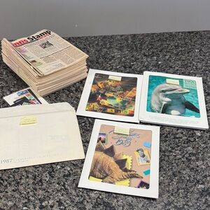 Vintage Stamp Collection with Linn’s 2009 magazine collection EUC